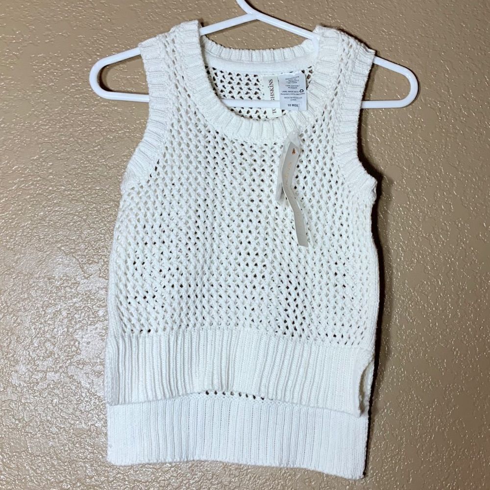 Toughskins toddler girl sweater vest